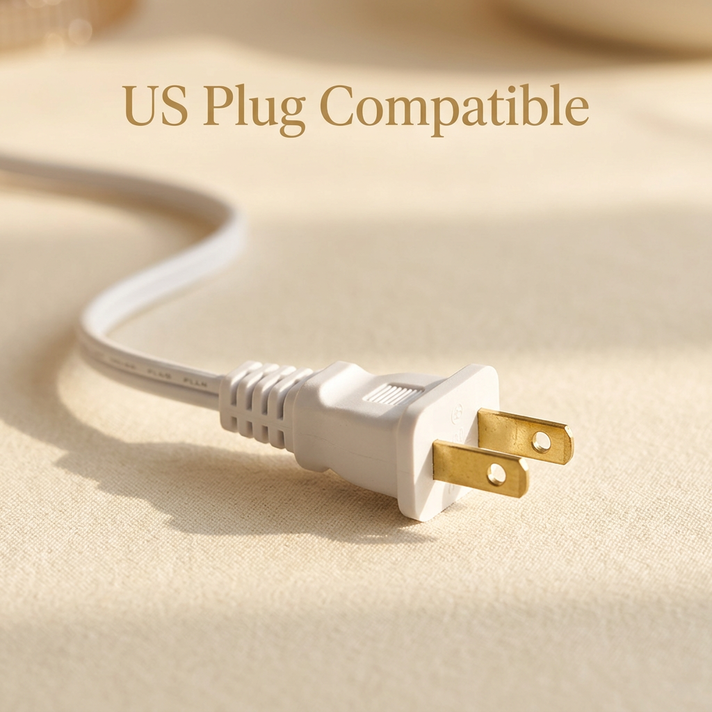 Candle warmer lamp with US standard plug